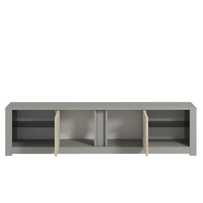 Hanah Home Soporte de TV Gris y Travertino